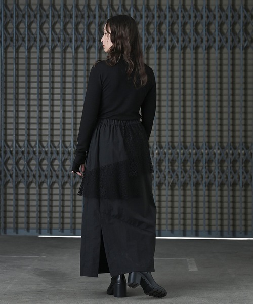 funda mine(ファンダマイン)の「ナイロンレースレイヤースカート(スカート・レディース・ブラック・FREE)」の11枚目の写真