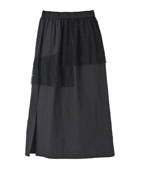 funda mine(ファンダマイン)の「ナイロンレースレイヤースカート(スカート・レディース・ブラック・FREE)」の3枚目の写真