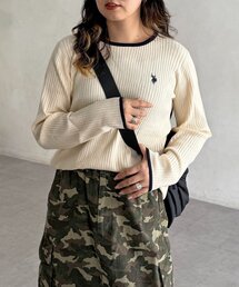 U.S. POLO ASSN. | 【U.S. POLO ASSN.】クルーネックリブニット(ニット/セーター)