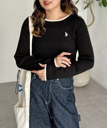 U.S. POLO ASSN. | 【U.S. POLO ASSN.】クルーネックリブニット(ニット/セーター)