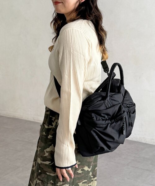 U.S. POLO ASSN.（ユーエスポロアッスン）の「【U.S. POLO ASSN.】クルーネックリブニット（ニット/セーター・レディース・アイボリー/ブラック/ブラウン/ホワイト系その他/ネイビー/ブラック系その他・FREE）」の12枚目の写真