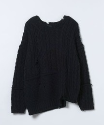 JEANASIS | リメイクライクケーブルプルオーバー/603986(ニット/セーター)