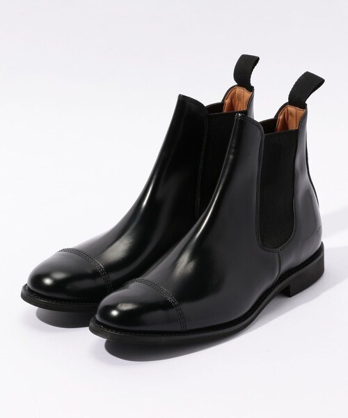 SANDERS ポリッシュドレザー チェルシーブーツ（ブーツ