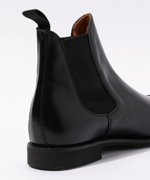 【極美品】サンダース　サイドゴアブーツ　チェルシーブーツ　ポリッシュドレザー　黒 SANDERS ポリッシュドレザー チェルシーブーツ（ブーツ）｜SANDERS