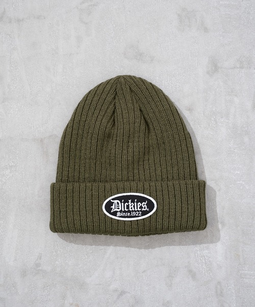 Dickies（ディッキーズ）の「【Dickies】DK EX BLOCK FONT WAPPEN KNIT WATCH / ブロック フォント ワッペン ニット帽（ニットキャップ/ビーニー・メンズ・カーキ/ブラック/ブルー/グレー/オレンジ・FREE）」の4枚目の写真