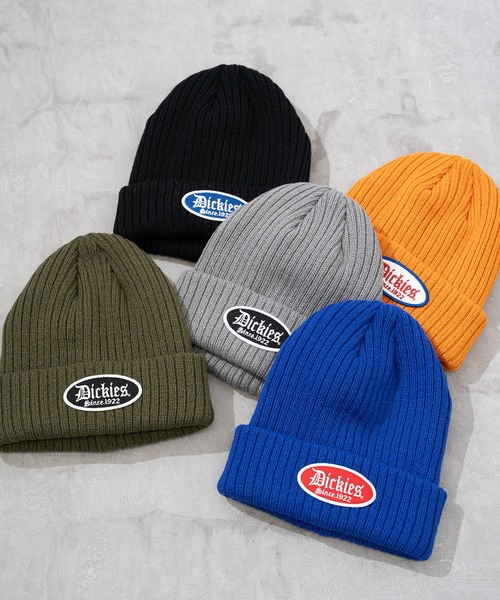 Dickies（ディッキーズ）の「【Dickies】DK EX BLOCK FONT WAPPEN KNIT WATCH / ブロック フォント ワッペン ニット帽（ニットキャップ/ビーニー・メンズ・カーキ/ブラック/ブルー/グレー/オレンジ・FREE）」の7枚目の写真