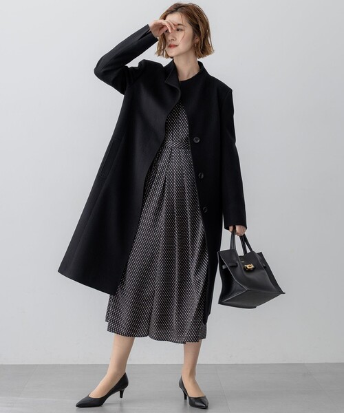 ウールカシミヤビーバー スタンドカラー コート（その他アウター）｜23