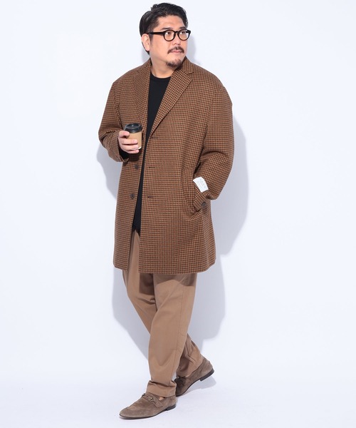 B&T CLUB（ビーティークラブ）の「B＆T CLUB (ビーアンドティークラブ) AVTIVE WARM ウエストゴム 裏起毛 ノータック アクティブ チノパンツ（チノパンツ・メンズ・ネイビー/ベージュ/ブラック・X3(6L～7L)/X2(4L～5L)/X1(3L～4L)）」の9枚目の写真
