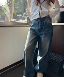 Loco Ocean（ロコオーシャン）の「ウォッシュルーズ ワイドデニムパンツ（デニムパンツ）」