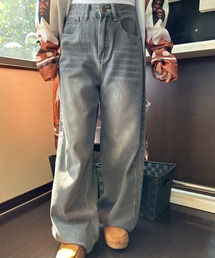 Loco Ocean（ロコオーシャン）の「ウォッシュルーズ ワイドデニムパンツ（デニムパンツ）」