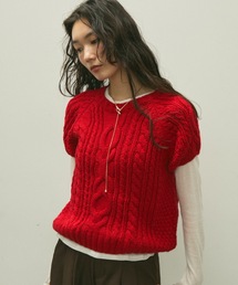 Lutim by u（ルチバイユー）の「Cable line dolman vest / ケーブルラインドルマンベスト（ベスト）」