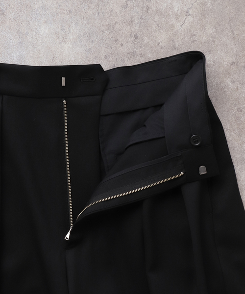 journal standard L'essage（ジャーナルスタンダードレサージュ）の「ウールWタックパンツ（スラックス・レディース・ブラック/グレー・36/38）」の22枚目の写真