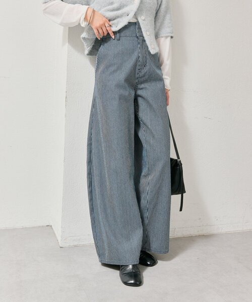 バックスタイルがポイント！新色ネイビー】バックシャンカーブデニム