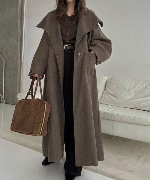 raglan volume sleeve over coat