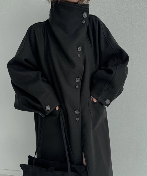 raglan volume sleeve over coat