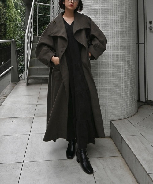 ジャケット・アウター raglan volume sleeve over coat raglan volume sleeve over coat
