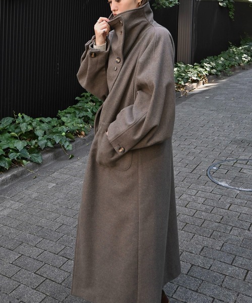 raglan volume sleeve over coat