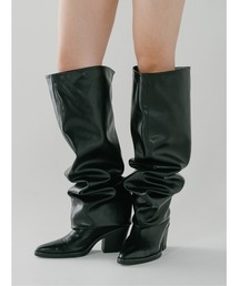 Darich | ポインテッドドレープロングブーツ(ブーツ)