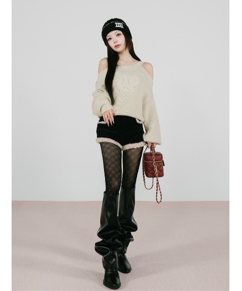 Darich（ダーリッチ）の「ポインテッドドレープロングブーツ（ブーツ・レディース・ブラック・S/M/L/XS/XL）」の2枚目の写真