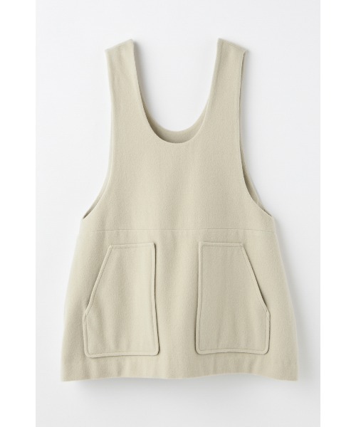WOダブルフェイス Mini DRESS vest（ベスト）｜nagonstans（ナゴ