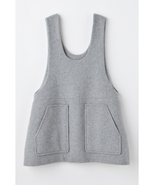 WOダブルフェイス Mini DRESS vest（ベスト）｜nagonstans（ナゴ