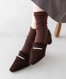 welleg（ウェレッグ）の「クルー丈 リブ編み カラーソックス 靴下（ソックス/靴下）」