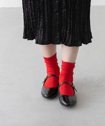 welleg（ウェレッグ）の「クルー丈 リブ編み カラーソックス 靴下（ソックス/靴下）」