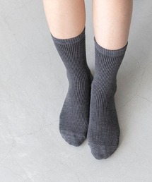 welleg（ウェレッグ）の「クルー丈 リブ編み カラーソックス 靴下（ソックス/靴下）」