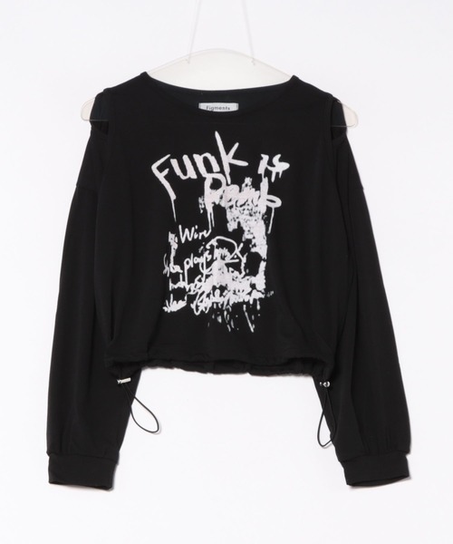Figments(フィグメンツ)の「オープンショルダ-FunkロンT(Tシャツ/カットソー・レディース・ホワイト/ブラック・FREE)」の19枚目の写真