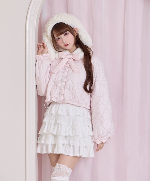 Honey Cinnamon（ハニーシナモン）の「ガーリーショートコート（ダウン