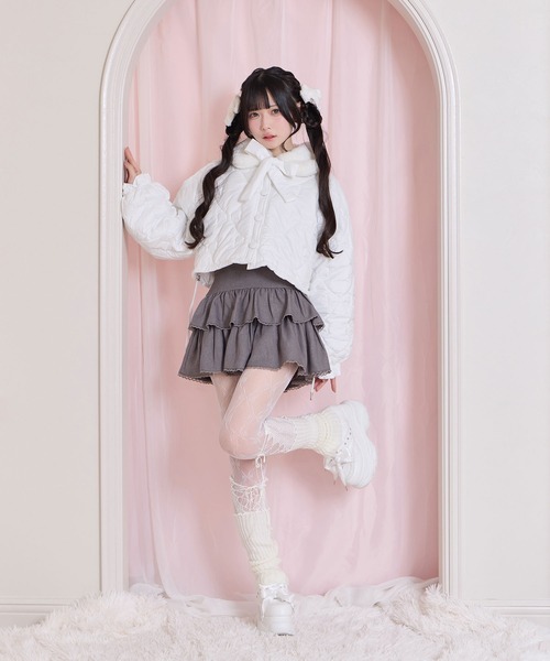 Honey Cinnamon（ハニーシナモン）の「リボンキルティングショート中綿