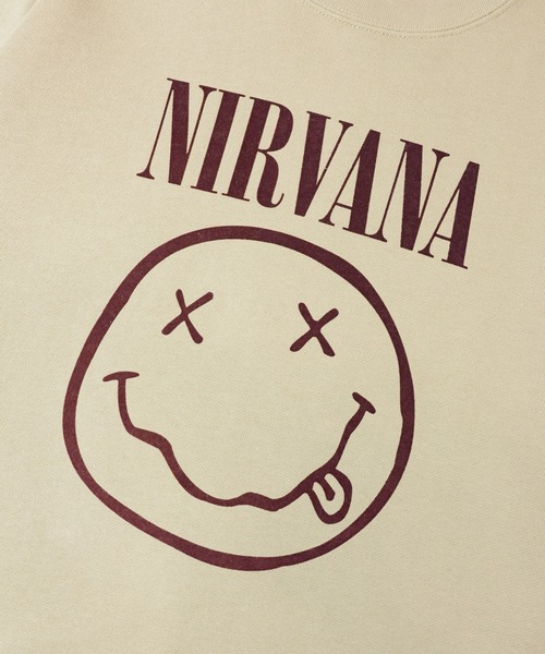 NIRVANA（ニルヴァーナ）の「JOHNBULL- NIRVANA SMILEY SWT（スウェット・メンズ・ブラウン/ベージュ・M/L）」の3枚目の写真