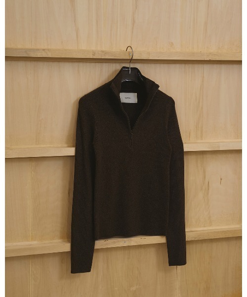 TODAYFUL(トゥデイフル)の「Halfzip Rib Knit(ニット/セーター・レディース・チョコ/ダークグレー/キナリ・FREE)」の11枚目の写真