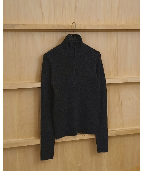 TODAYFUL(トゥデイフル)の「Halfzip Rib Knit(ニット/セーター・レディース・チョコ/ダークグレー/キナリ・FREE)」の13枚目の写真