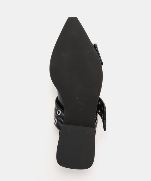 セール】GANNI / ガニー Feminine Buckle Ballerina Naplack（サンダル