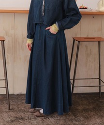 titivate | ライトオンスデニムフレアスカート(スカート)