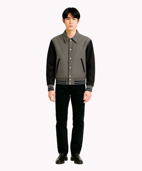 FACTOTUM】 SUPER110`s Melton Stadium blouson（スタジャン