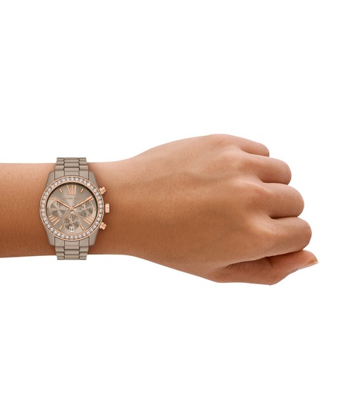MICHAEL KORS（マイケルコース）の「マイケル・コース 腕時計 レディース アナログ セラミック MK4970（アナログ腕時計・レディース・ベージュ・FREE）」の2枚目の写真