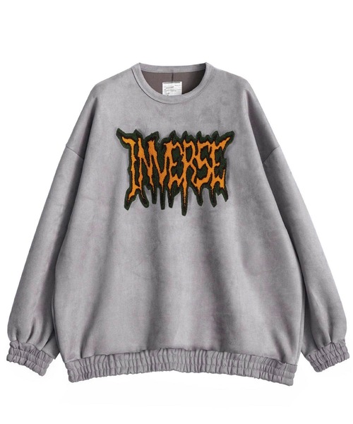 セール】”MERAL-ROGO” MICRO SUEDE SWEAT（スウェット）｜SHAREEF 