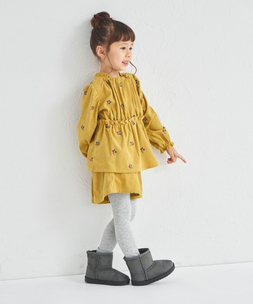 pairmanon（ペアマノン）の「【撥水】ワンポイント刺繍 フェイクムートン ブーツ（ブーツ・キッズ・ピンク/ベージュ/グレー系その他/チャコールグレー・15 /16/17/18/19/20）」の21枚目の写真