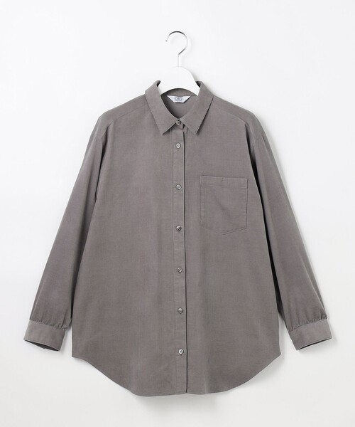 J.PRESS(ジェイプレス)の「スプリングシャツコール コーデュロイ シャツ(シャツ/ブラウス・レディース・ライトグレー系/ピンク系/アイボリー系・F)」の9枚目の写真