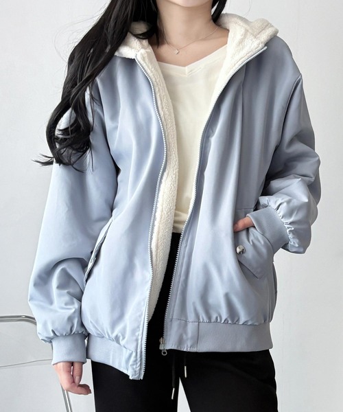 セール】ふわっと羽織って暖かさもスタイルも叶う！ リバーシブル