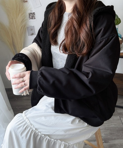 セール】ふわっと羽織って暖かさもスタイルも叶う！ リバーシブル