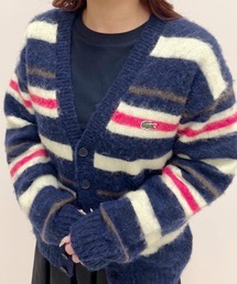 LACOSTE | アルパカブレンドボーダーウールニットカーディガン(カーディガン/ボレロ)