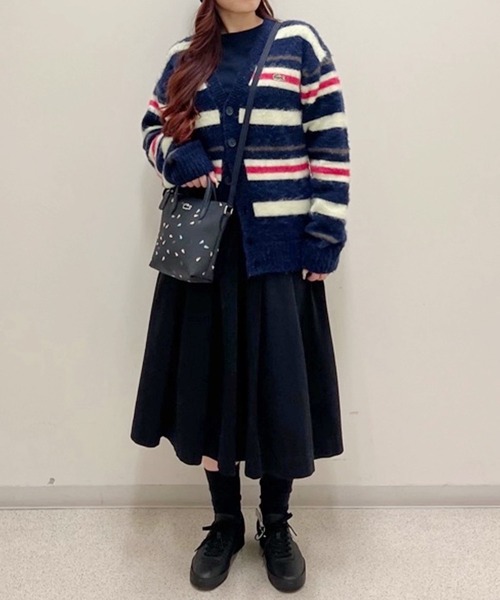 LACOSTE（ラコステ）の「アルパカブレンドボーダーウールニットカーディガン（カーディガン/ボレロ・メンズ・ネイビー・2/3/4/5）」の7枚目の写真