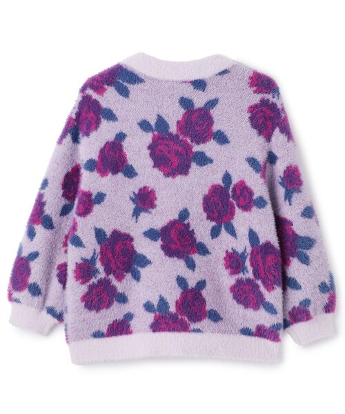 セール】バラ柄カーディガン＋長袖TシャツSET（カーディガン/ボレロ