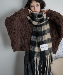THE YOn | ギンガムチェックフリンジマフラー(マフラー)