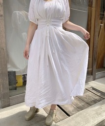 Cielo（シエロ）の「【Cielo/シエロ】laceup puff onepiece / レースアップ パフワンピース（ワンピース）」