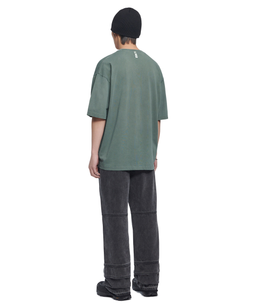NOMANUAL(NOMANUAL)の「EMBROIDERED LOGO T-SHIRT - HUNTER GREEN(Tシャツ/カットソー・レディース・その他・MEDIUM/LARGE/X-LARGE/SMALL)」の4枚目の写真