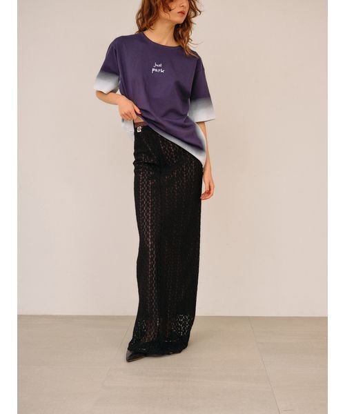 null.（ヌル）の「JUST PARC Tシャツ（Tシャツ/カットソー・レディース・ネイビー/ホワイト・F）」の11枚目の写真